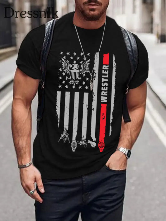 Wrestling-T-Shirts für Männer Schwarz / S