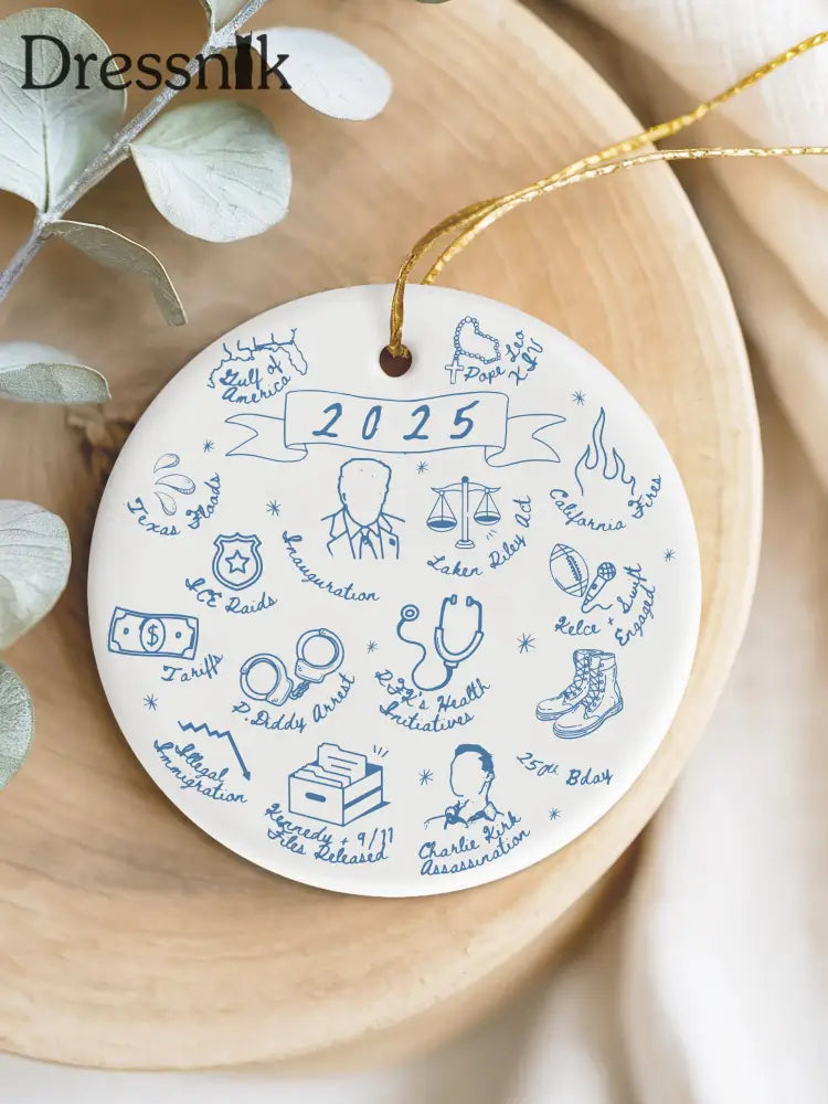 2025 Lustiges süßes Jahr um sich an das Gedenk-Acryl-Dekoratives Ornament zu erinnern als bild / EINS