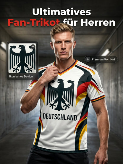 Herren-T-Shirt mit deutschem Fußball-Liebhaber-Print
