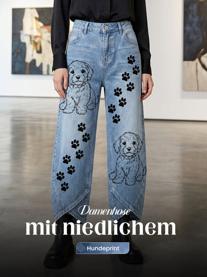 Damen-Tier-Kunst-Druck-Hose