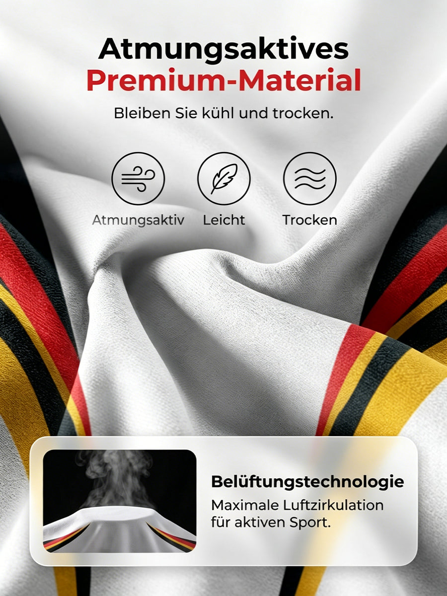 Herren-T-Shirt mit deutschem Fußball-Liebhaber-Print