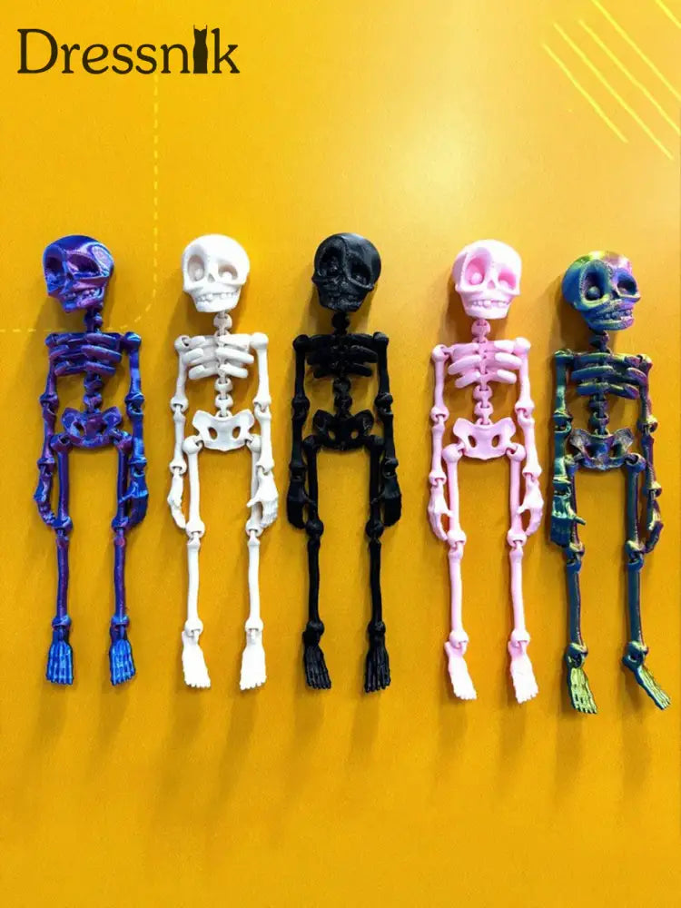 3D-gedruckte Vintage Skelett magnetische Figur