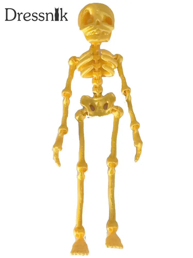 3D-gedruckte Vintage Skelett magnetische Figur A / JM