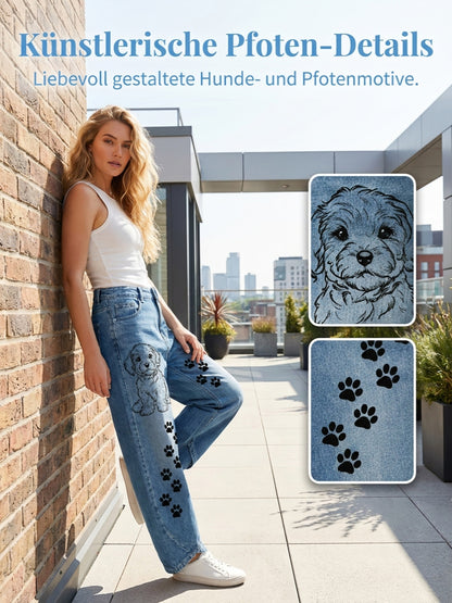 Damen-Tier-Kunst-Druck-Hose