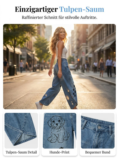 Damen-Tier-Kunst-Druck-Hose