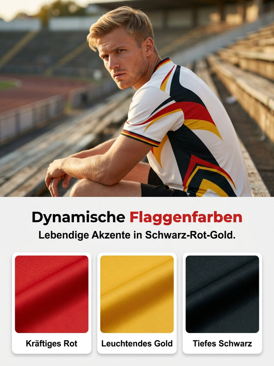 Herren-T-Shirt mit deutschem Fußball-Liebhaber-Print
