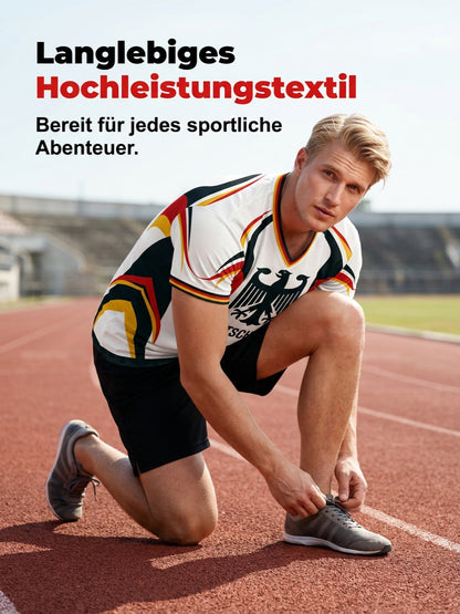 Herren-T-Shirt mit deutschem Fußball-Liebhaber-Print