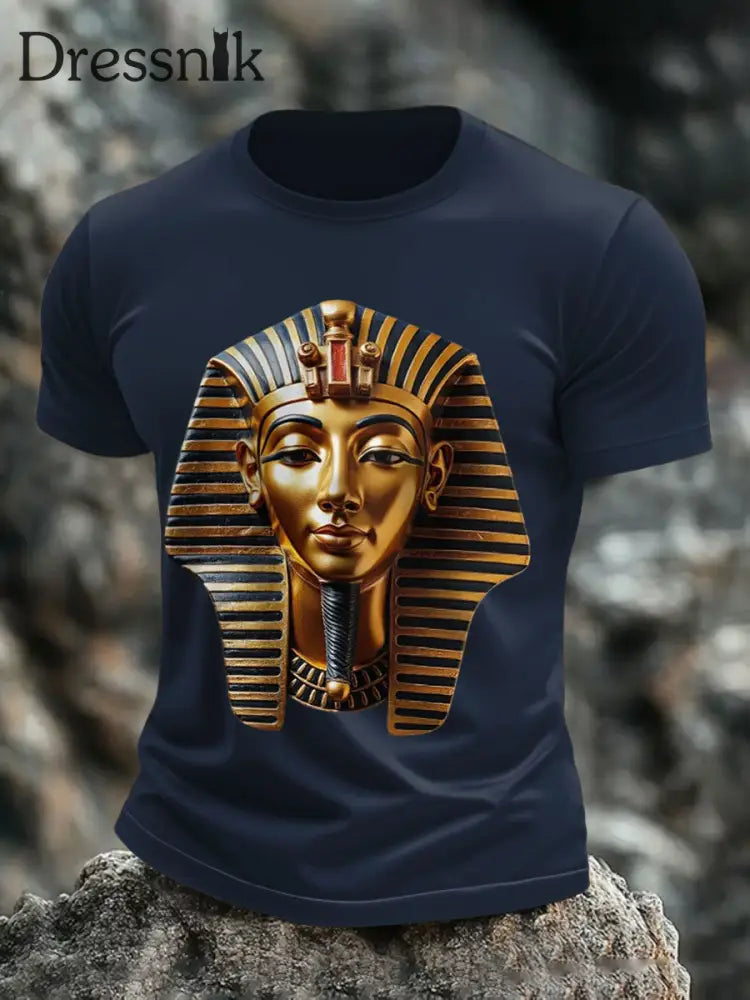 Ägyptische Pharao T Shirts für Männer Marineblau / S
