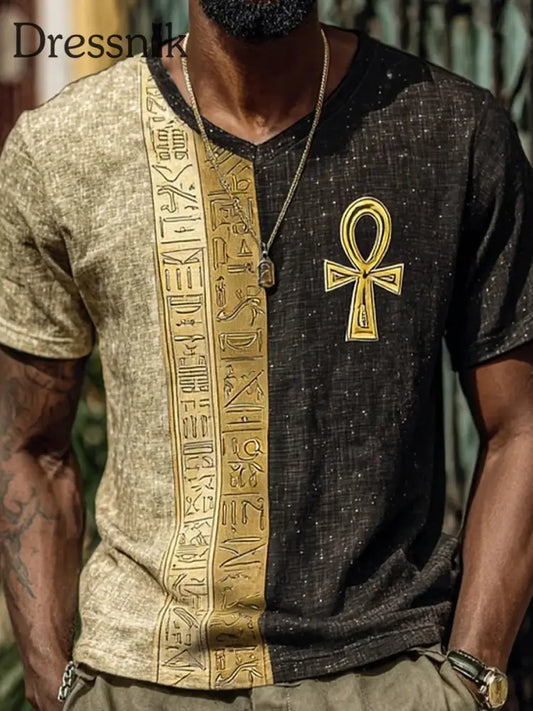 Ägyptische Zivilisation T Shirt für Männer als bild / S
