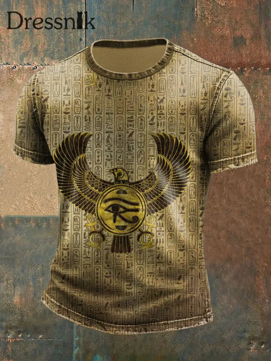 Ägyptisches Mythologie T Shirt für Männer als bild / S