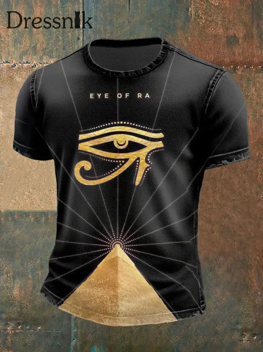 Ägyptisches Mythologie T Shirt für Männer Schwarz / S