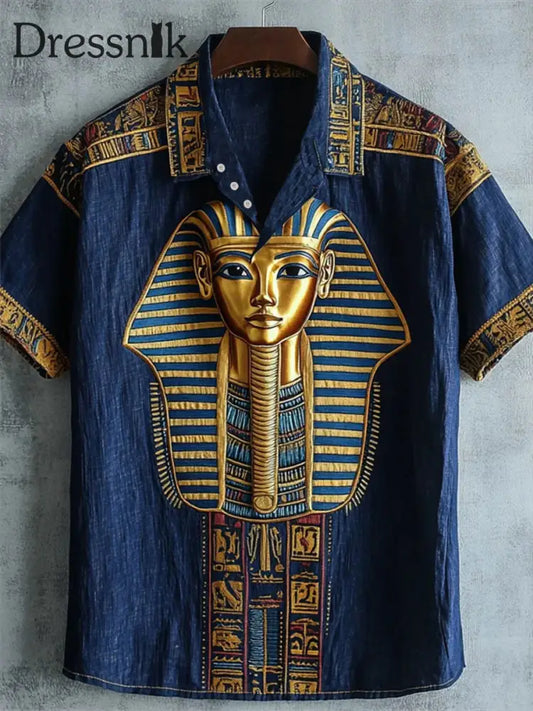 Alt ägyptische T Shirts für Männer blau / S