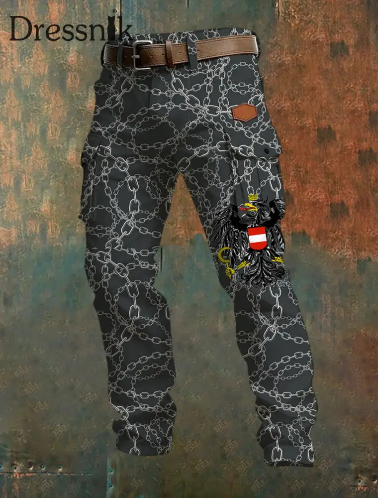 Bedruckte Herren hosen im österreich ischen Stil A / S