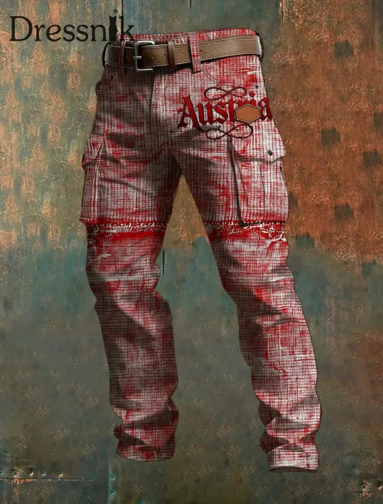 Bedruckte Herren hosen im österreich ischen Stil A / S