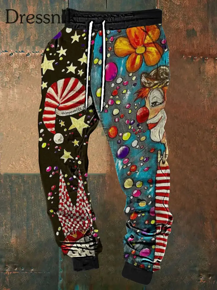 Bedruckte Hosen für Kölner Karneval für Herren Schwarz / S