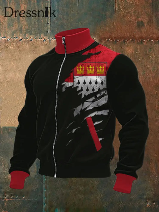 Bedrucktes Sweatshirt Kölner Karneval für Herren Schwarz / S