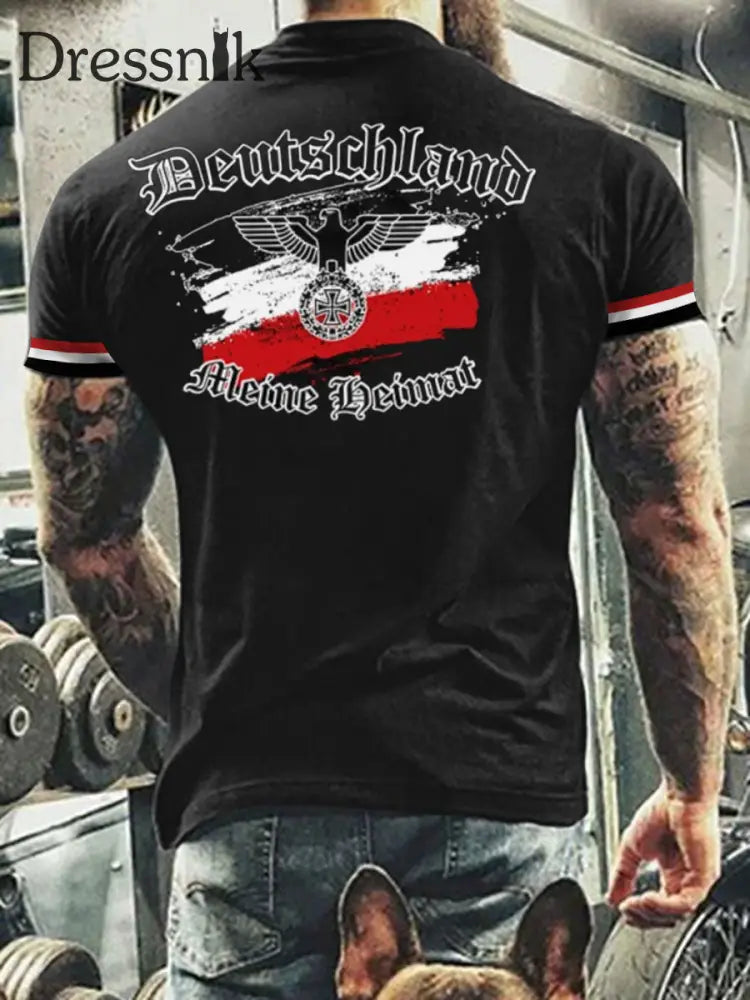 Bedrucktes T-Shirt für Herren Ost deutschland Meine Heimat