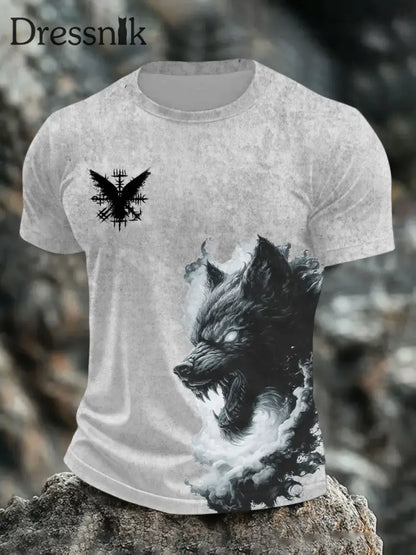Bedrucktes T-Shirt für Herren Viking Weiß / S