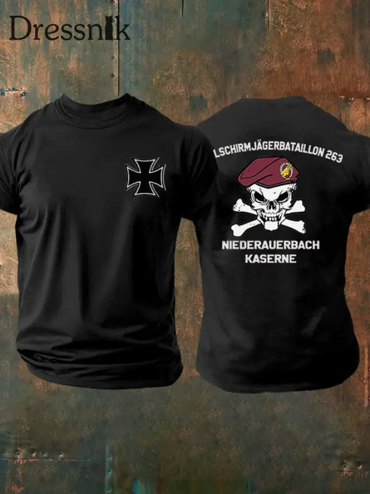 Bedrucktes T-Shirt für Männer Deutschland Schwarz / S