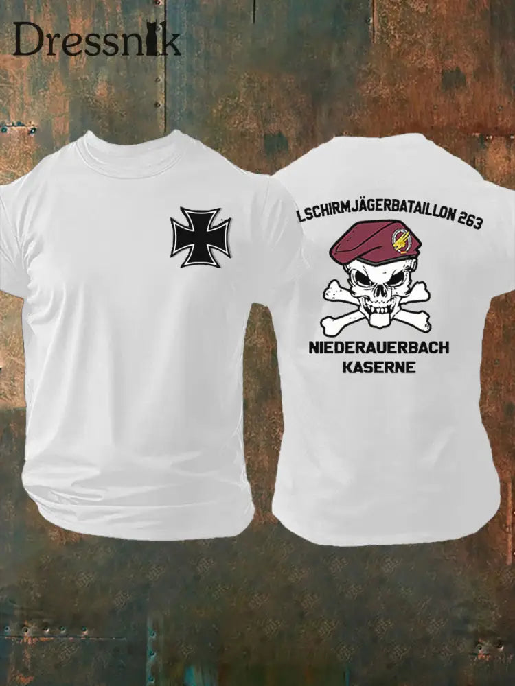 Bedrucktes T-Shirt für Männer Deutschland Weiß / S
