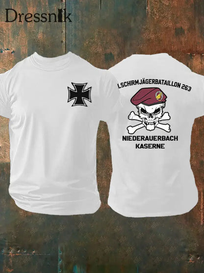 Bedrucktes T-Shirt für Männer Deutschland Weiß / S