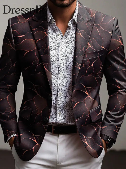 Burgunder-Anzug für Herren Kastanien braun / S