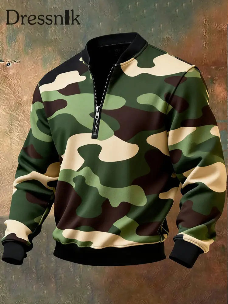 Camouflage-Sweatshirt für Männer als bild / S