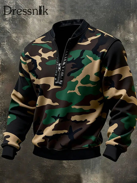 Camouflage-Sweatshirt für Männer als bild / S