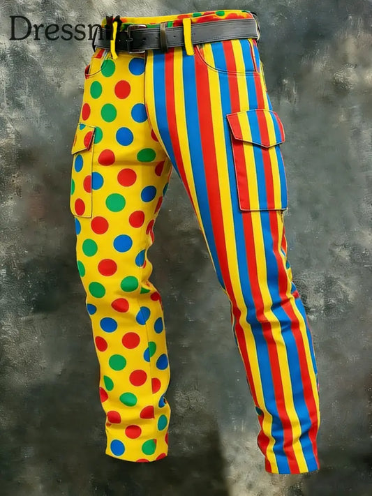 Cargo-Hosen mit Kölner Karnevals druck für Herren Gelb / S