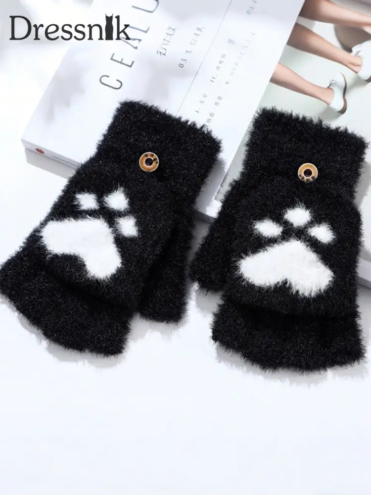 Damen Katzen-Pfoten-Handschuhe