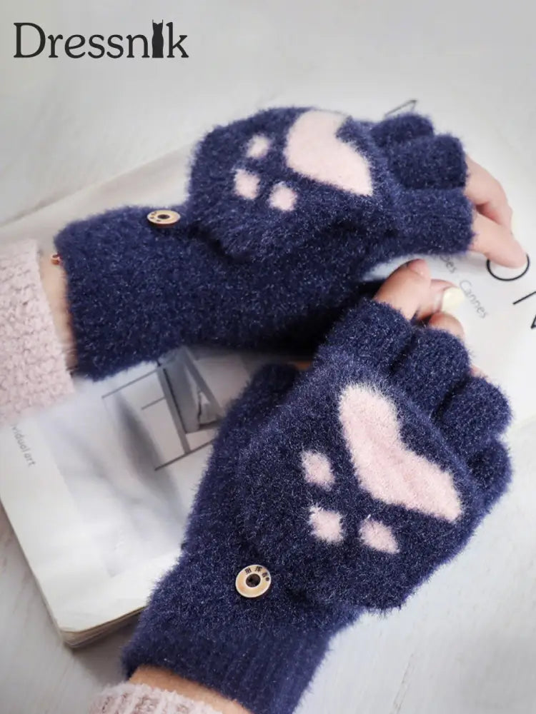 Damen Katzen-Pfoten-Handschuhe