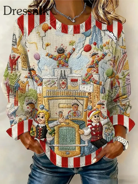 Damen Kölner Karneval Sweatshirt Rot / S