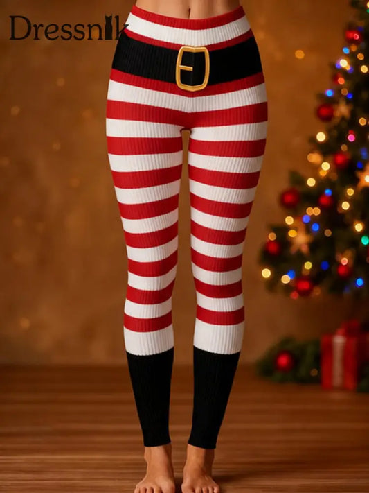 Damen-Leggings mit Weihnachts druck als bild / S