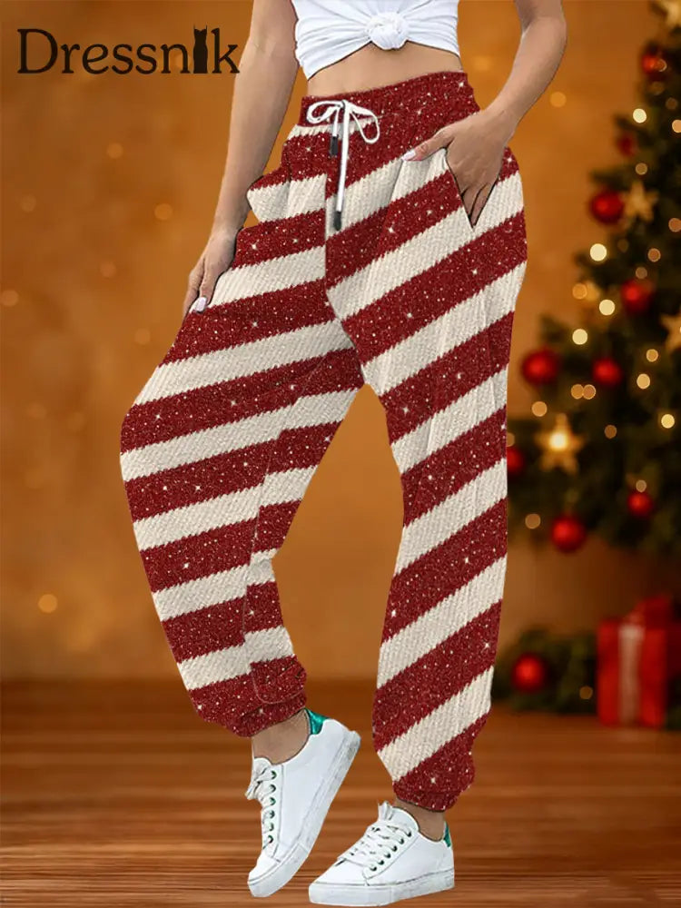 Damen lustige Weihnachts-Jogging hose als bild / S