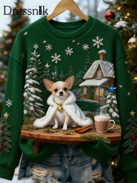 Damen Retro Tier Kunst Print Casual Flanell Top A / S