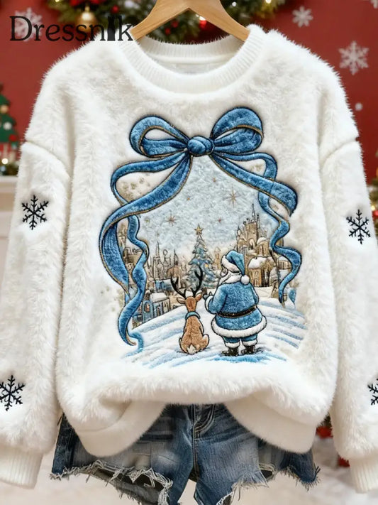 Damen Retro Tier Kunst Print Casual Flanell Top A / S