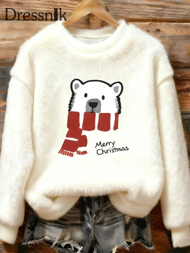 Damen Retro Tier Weihnachts kunst Print Casual Flanell Top A / S