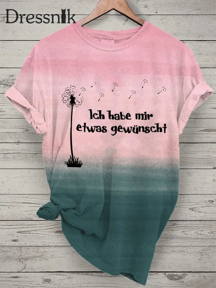 Damen T-Shirt Ich Habe Mir Etwas Gewünschtvkurz ärmel iges T-Shirt Rosa / S
