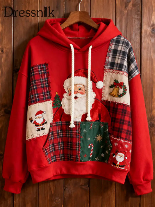 Damen Weihnachts druck Casual Hoodie als bild / S