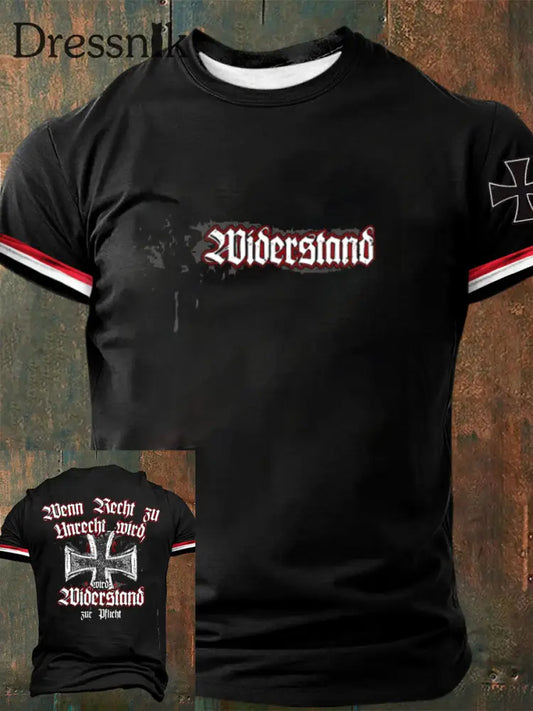 Deutsches Kunstdruck-T-Shirt für Männer A / S