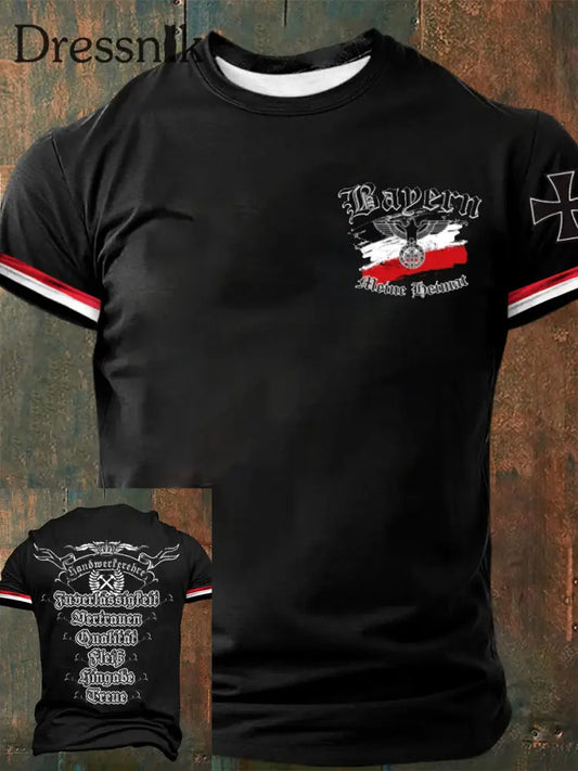 Deutsches Kunstdruck-T-Shirt für Männer A / S