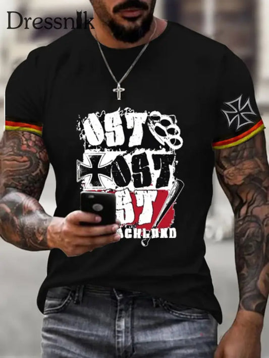 Deutsches Kunstdruck-T-Shirt für Männer A / S