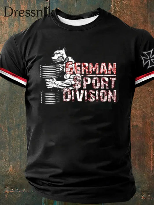 Deutsches Kunstdruck-T-Shirt für Männer A / S