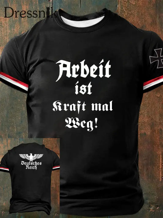 Deutsches Kunstdruck-T-Shirt für Männer A / S