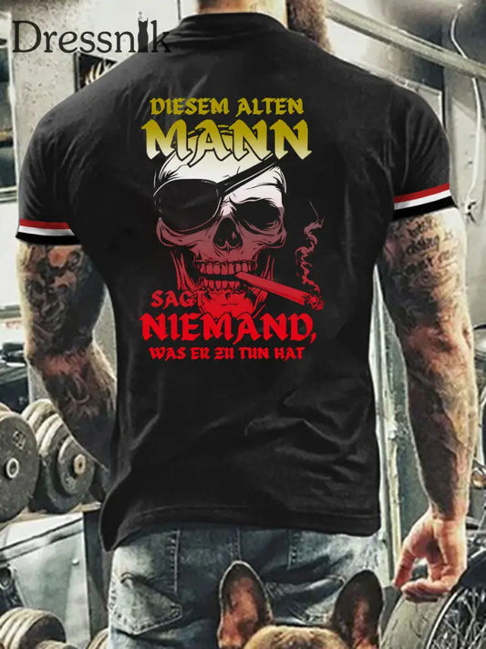 Deutsches Kunstdruck-T-Shirt für Männer A / S