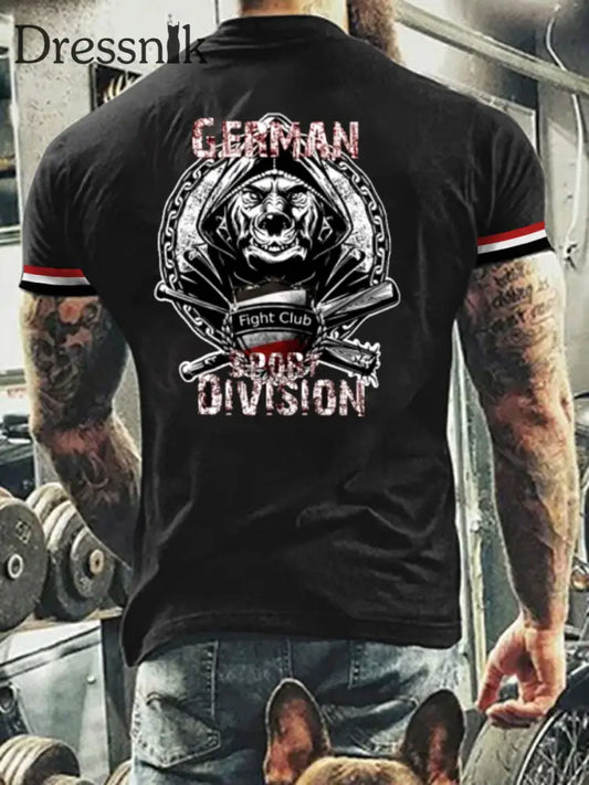 Deutsches Kunstdruck-T-Shirt für Männer A / S