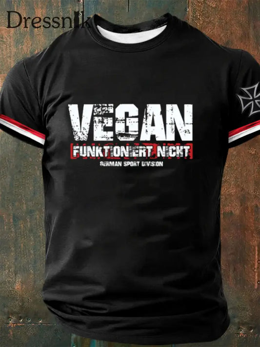 Deutsches Kunstdruck-T-Shirt für Männer A / S