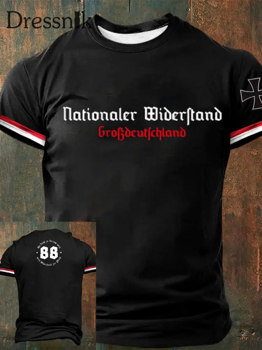 Deutsches Kunstdruck-T-Shirt für Männer A / S