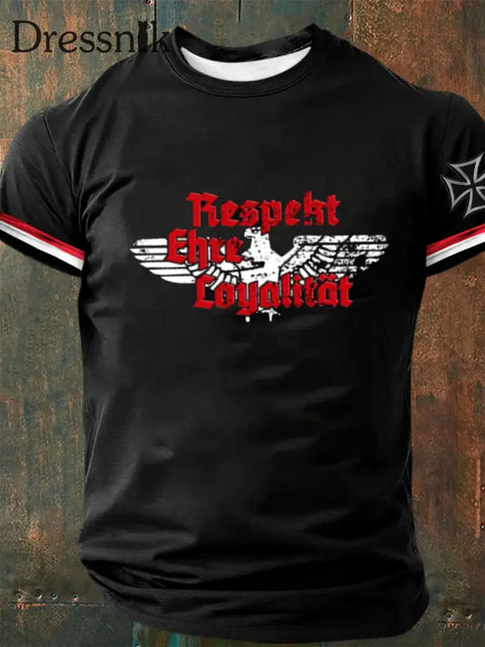 Deutsches Kunstdruck-T-Shirt für Männer A / S