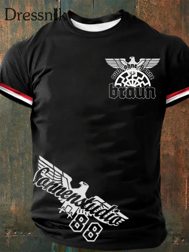 Deutsches Kunstdruck-T-Shirt für Männer A / S